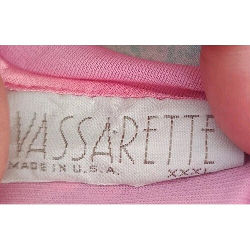 Vintage Vassarette Peignoir Robe Nightgown Size 3X XXXL Pink Satin 70s 80s USA - Picture 3 of 7